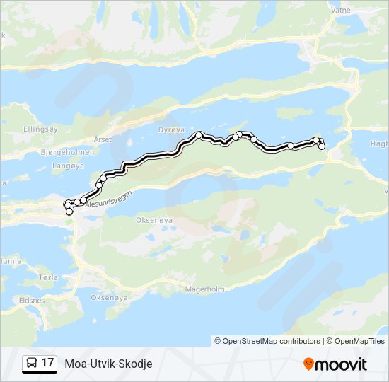 17 Bus Line Map