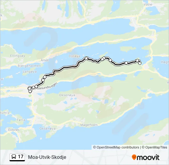 17 Bus Line Map