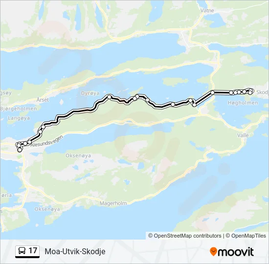 17 Bus Line Map