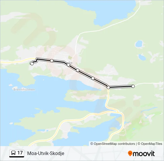 17 Bus Line Map