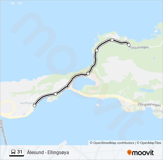 31 bus Line Map