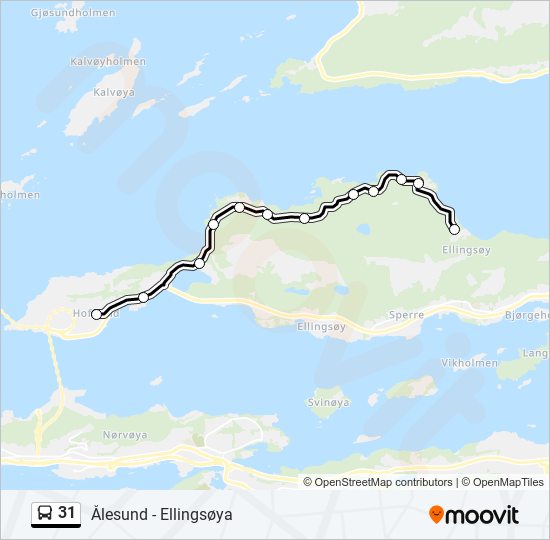 31 bus Line Map