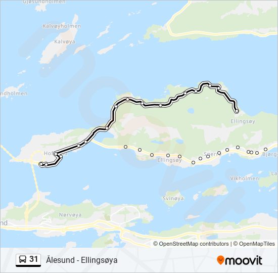 31 bus Line Map