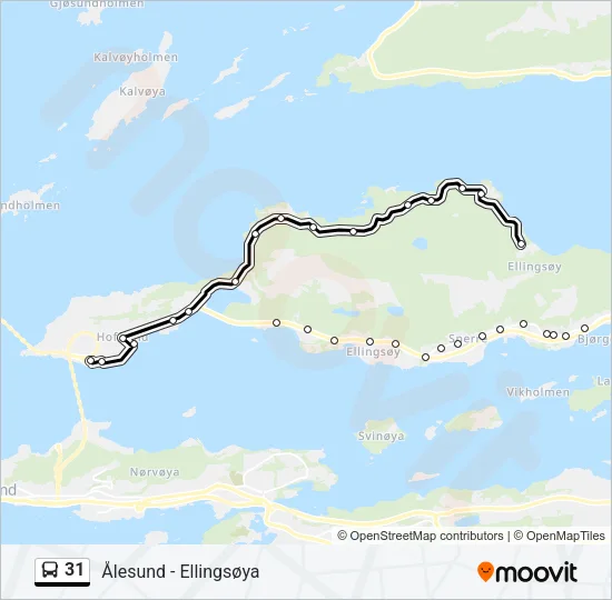 31 Bus Line Map