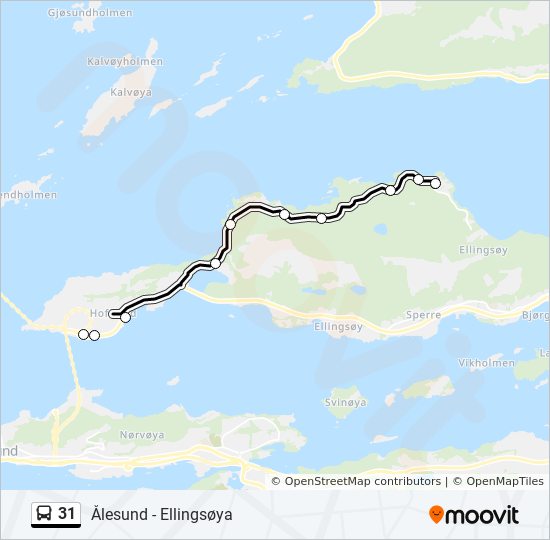 31 bus Line Map