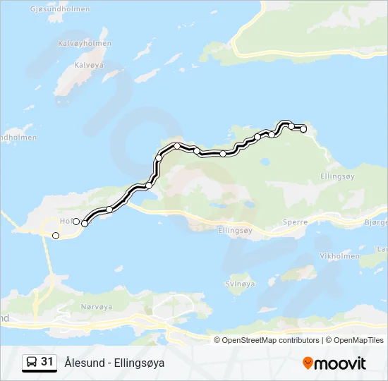 31 Bus Line Map