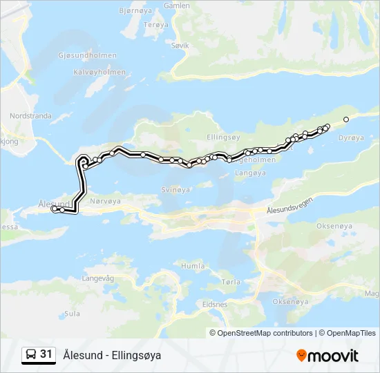 31 Bus Line Map