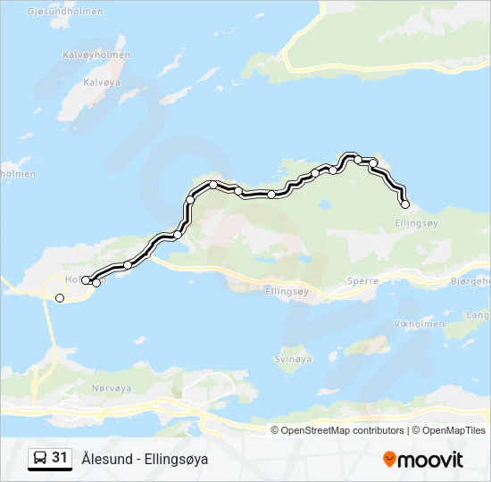 31 Bus Line Map