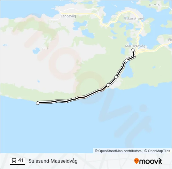 41 Bus Line Map