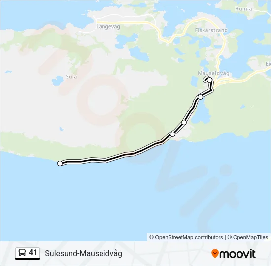 41 Bus Line Map