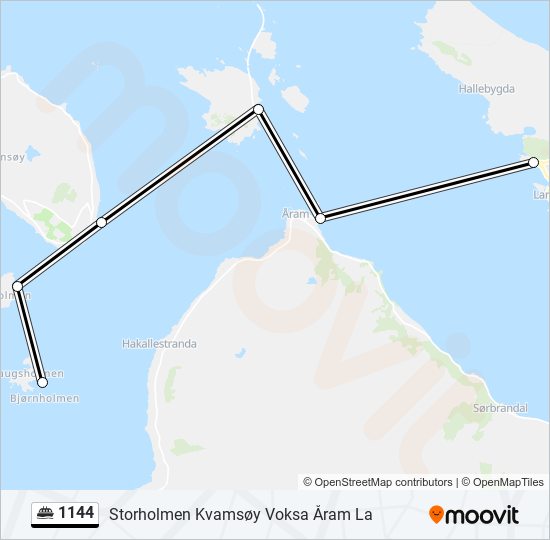 1144 ferry Line Map