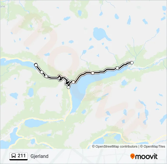 211 Bus Line Map