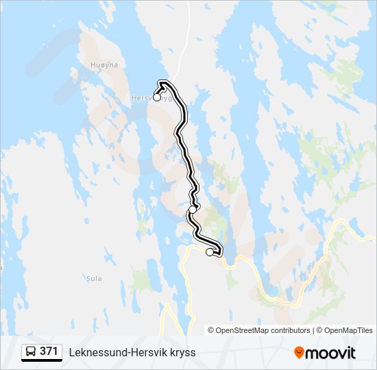 371 Bus Line Map
