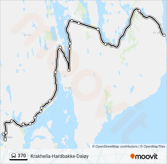 370 Bus Line Map