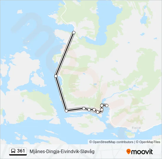 361 Bus Line Map