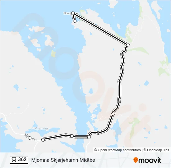 362 Bus Line Map