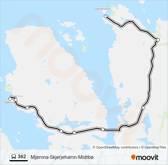 362 Bus Line Map
