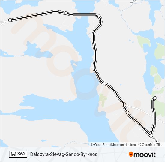 362 Bus Line Map