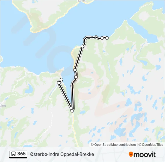 365 Bus Line Map