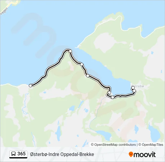 365 Bus Line Map