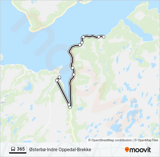 365 Bus Line Map