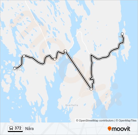 372 Bus Line Map