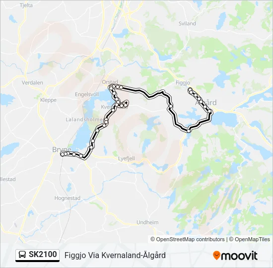 SK2100 Bus Line Map