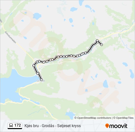 172 bus Line Map