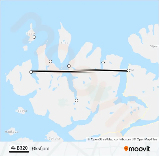 B320 Ferry Line Map