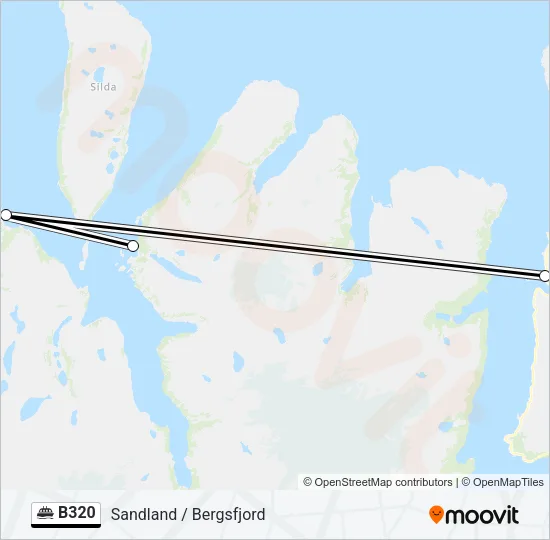 B320 Ferry Line Map