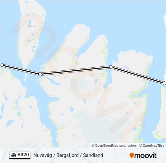 B320 Ferry Line Map