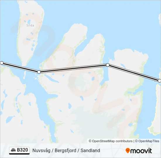 B320 Ferry Line Map