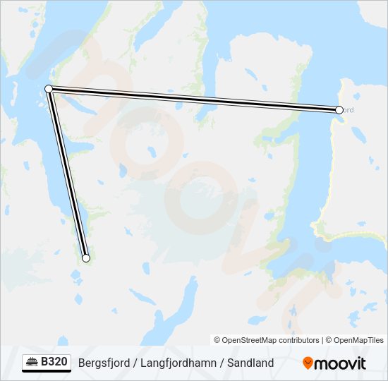 B320 Ferry Line Map