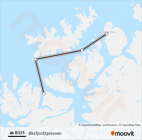 B325 Ferry Line Map