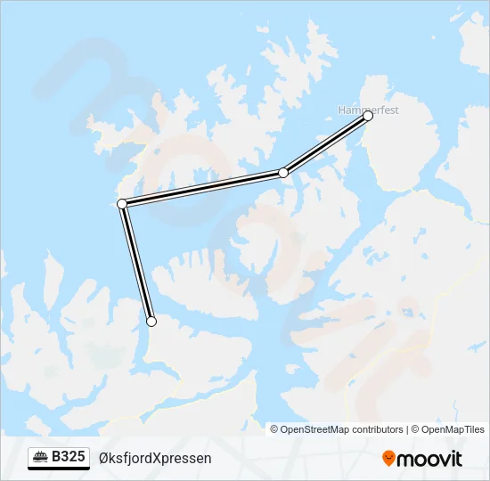 B325 Ferry Line Map