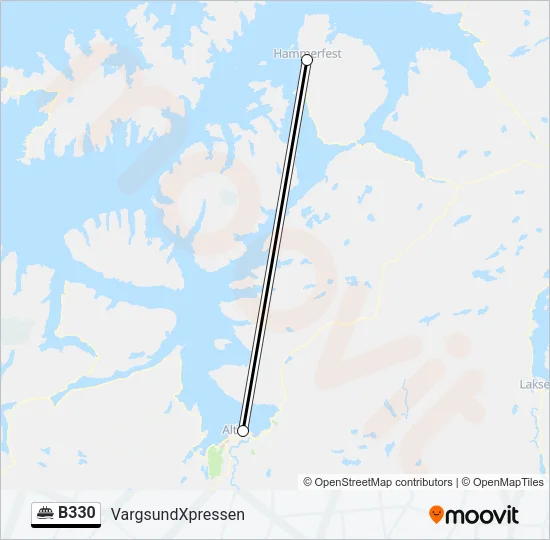 B330 Ferry Line Map