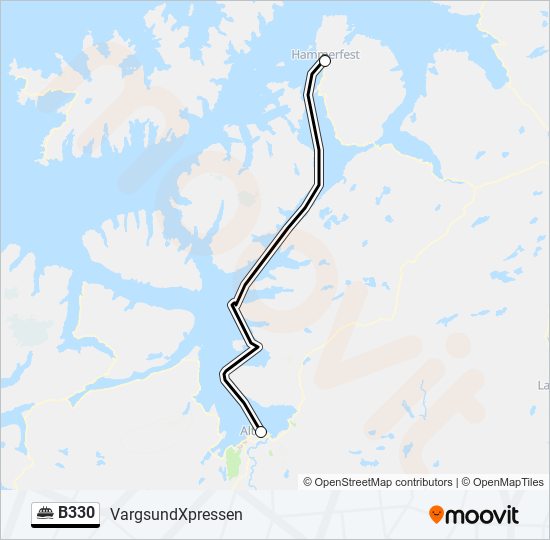 B330 ferry Line Map