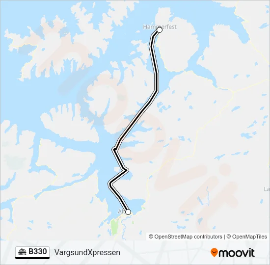 B330 Ferry Line Map