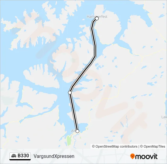 B330 Ferry Line Map