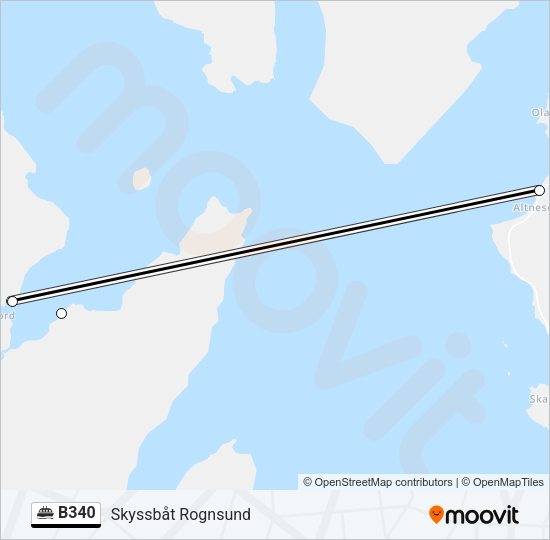 B340 Ferry Line Map