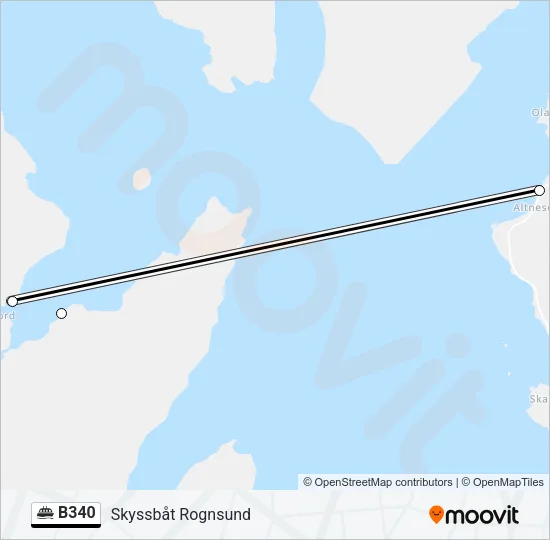 B340 Ferry Line Map