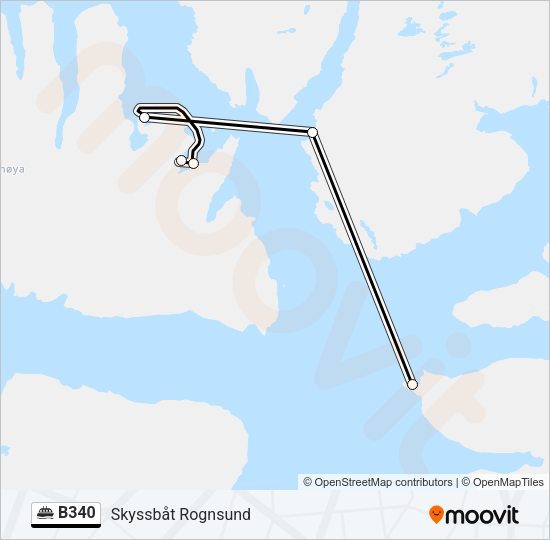 B340 Ferry Line Map