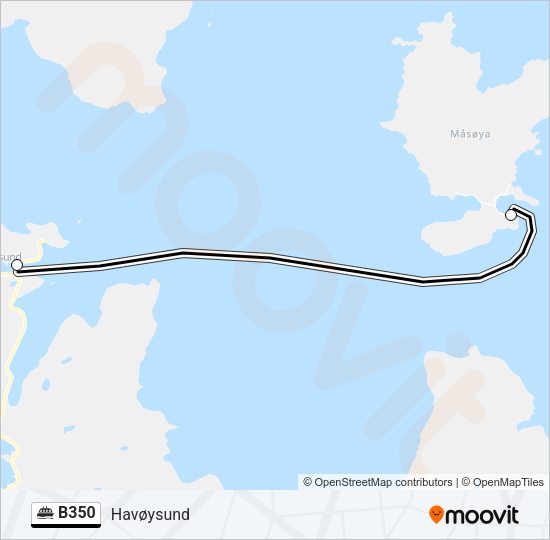 B350 Ferry Line Map