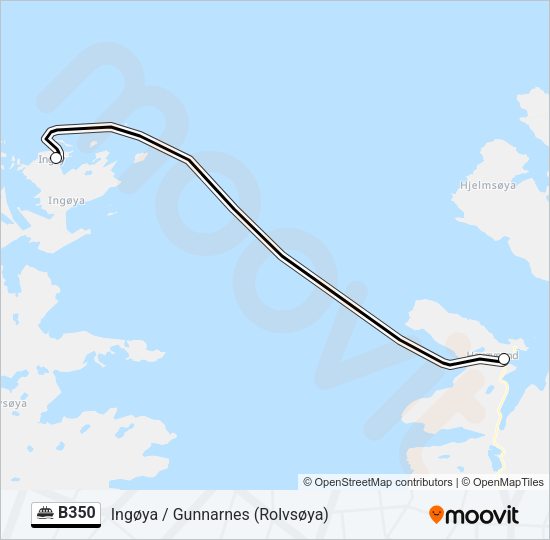 B350 Ferry Line Map
