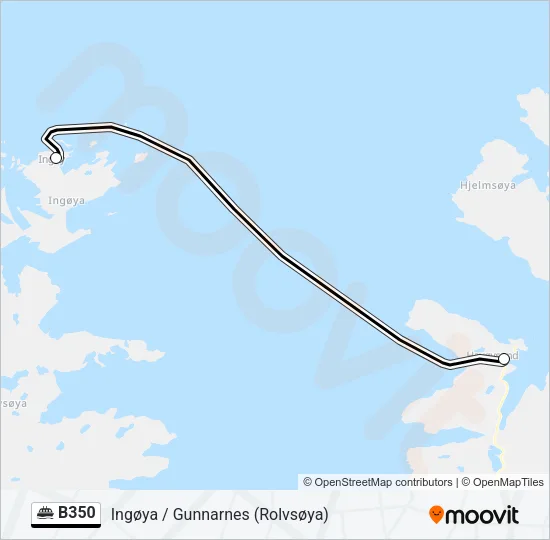 B350 Ferry Line Map