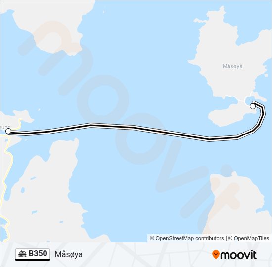 B350 Ferry Line Map