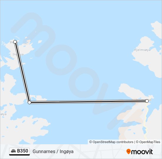 B350 Ferry Line Map