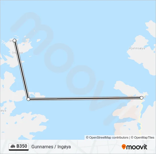 B350 Ferry Line Map