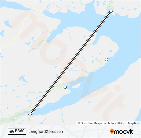 B360 Ferry Line Map