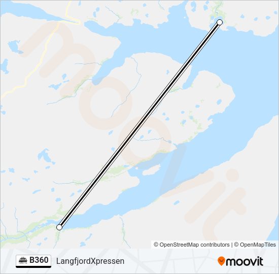B360 Ferry Line Map